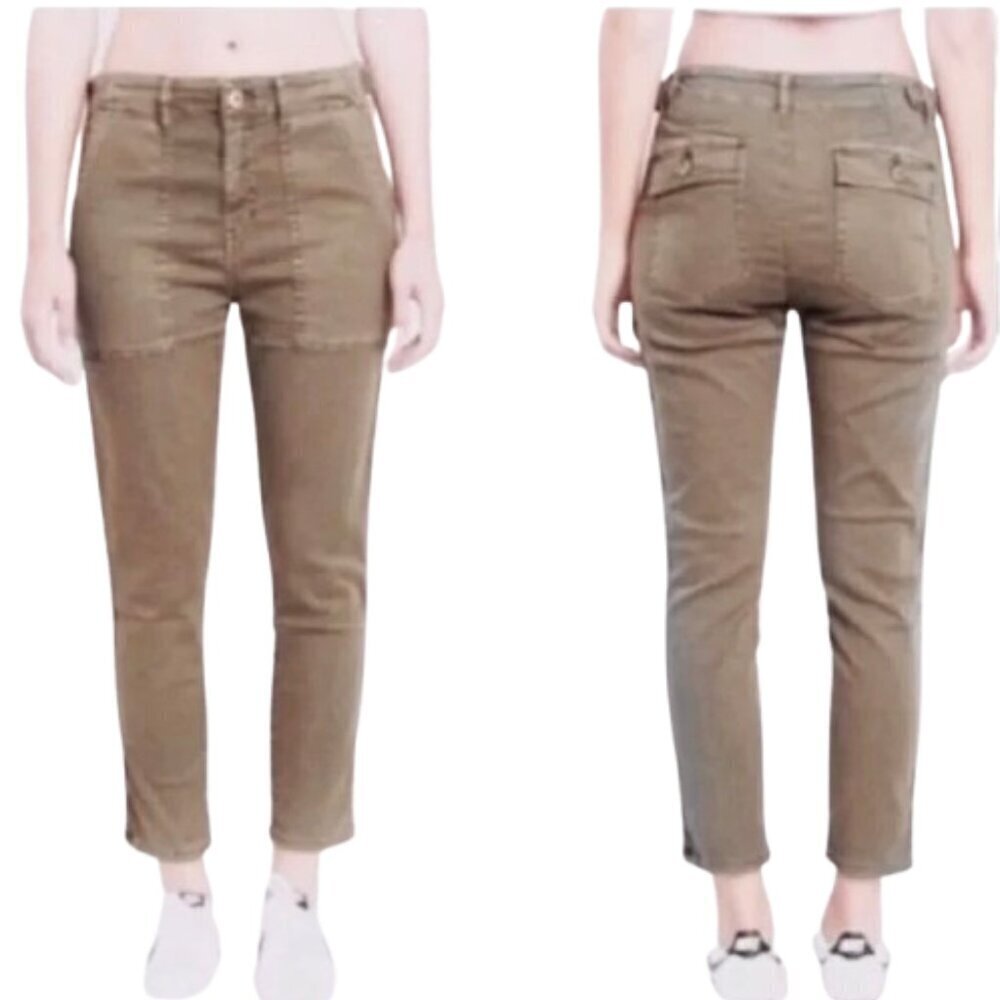 Women's 29 Pistola Mara Straight Leg Capri Pants Deep Pockets Zip Fly